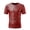 Red, variant on ZZwxWA Mens Tshirts Casual Summer Casual Plaid Short-Sleeved Round Neck Bright Slim T-Shirt T-Shirts Festival Gift