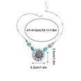 thumbnail image 3 of ddioayh Sunflower Turquoise Necklacer,Tree of Life Necklace Sunflower Pendant Necklace,Sunflower Jewelry Gifts for Women Mom,Exquisite Gifts, 3 of 9