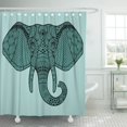 thumbnail image 1 of Cortina de ducha ABPHQTO cabeza de elefante 152x180 cm, 1 of 2