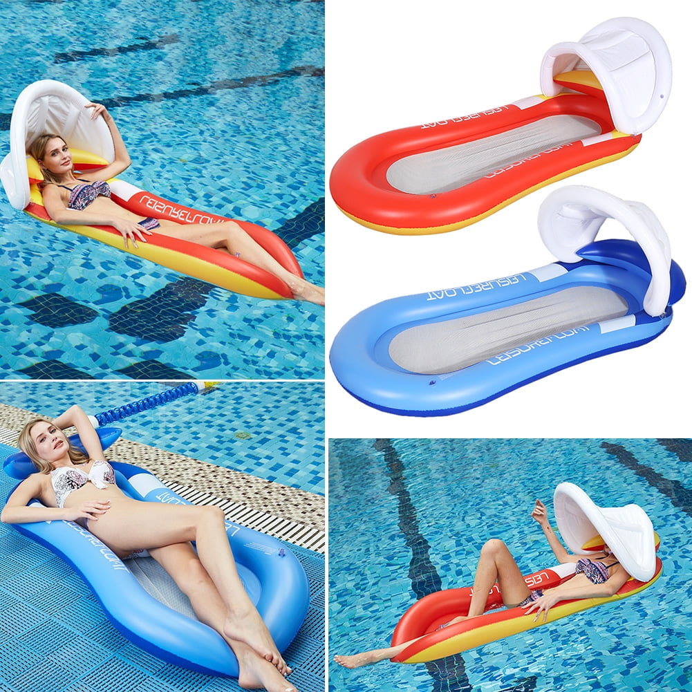 Inflatable Ride On Swimming Pool Beach Float Hot Tub Lilo Hammock Air-Bed Summer 
