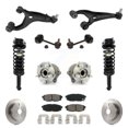 thumbnail image 1 of Transit Auto Rotors de Disque Arrière Patins de Frein, Roulements de Moyeu, Bras de Commande, Tige de Liaison, Assemblage Complet de la Vérin, Ressort à Ressort, Kit de Suspension (11 Pcs) pour Voiture 2010-2012 Subaru Outback 3.6L KM-100353, 1 of 11