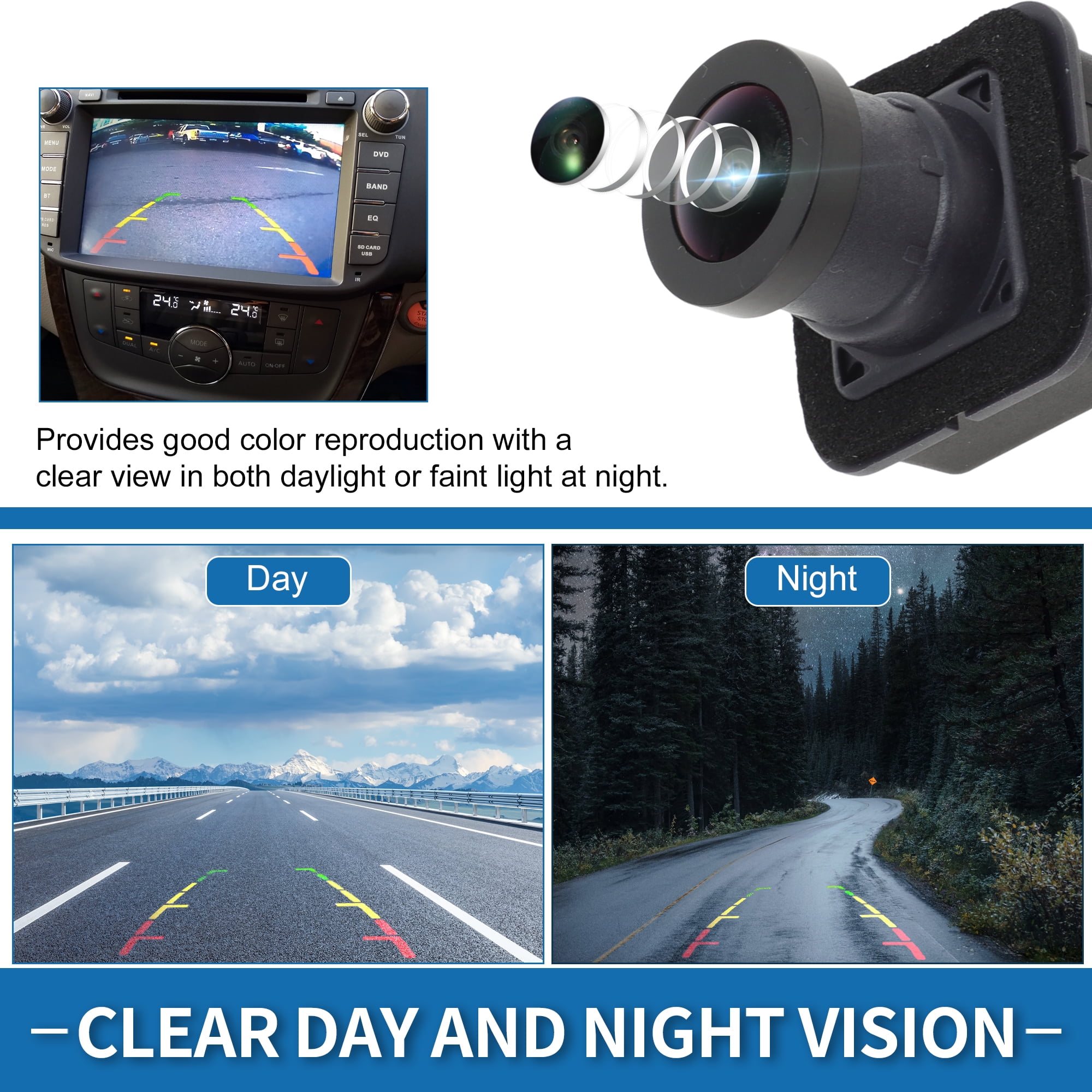 Unique Bargains Car Park Assist Camera for Maserati Ghibli 3.0L 2017-2021 No.670104387
