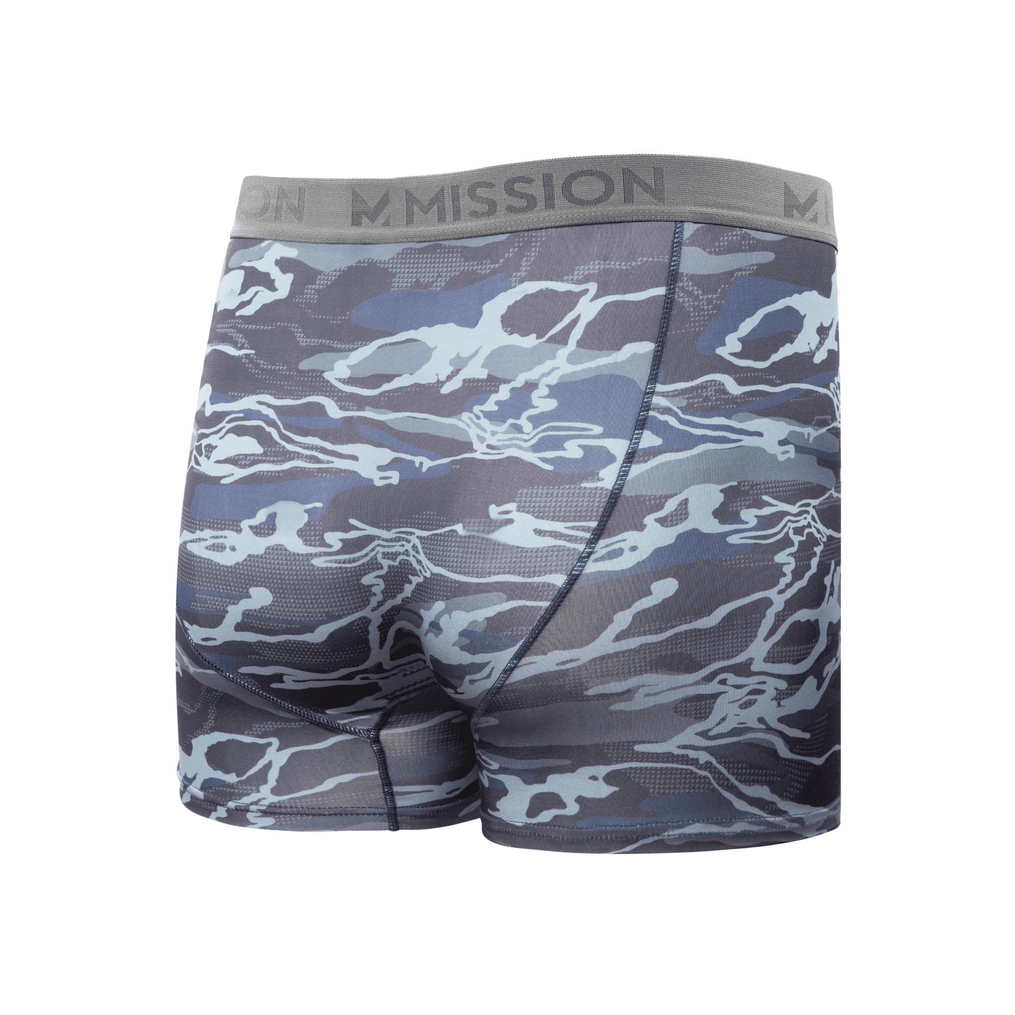 MISSION Men's Boxer Brief 5 Inch 2pk - Navy/Camo - MD