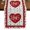 Off-White, variant on Table Runners 60 Inches Long Dress Scarves, Valentine's Day Farmhouse Kitchen Table Runner, Small Coffee Tablerunners, Red Love Heart Roses Romantic Vintage 13x60 Inch