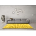 thumbnail image 3 of Ahgly Company Machine Washable Indoor Square Persian Yellow Traditional Area Rugs, 8' Square, 3 of 4