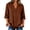 Brown Womens Tops, variant on Womens Summer Fall Tops Elbow Length Sleeve Tshirts for Women Button Down V Neck Mesh Splice Casual Top