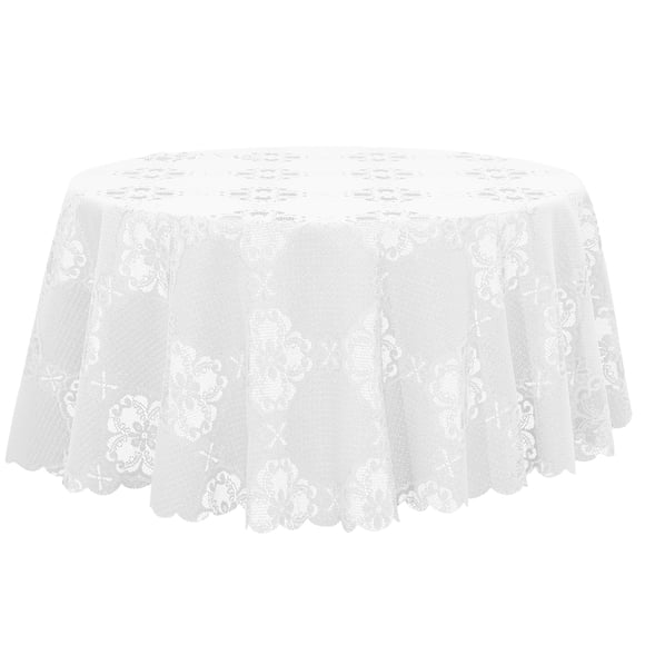MasteelfCA Lace Table Cloth Rustic Wedding Reception Table Decor Lace Tablecloth for Round Tables