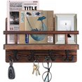 thumbnail image 2 of Key Rack Vintage, Key Organizer, Wall Decoration Wood, Wall Mounted Magazine, 2 of 4