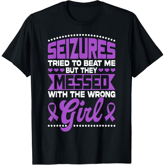 Seizures Tried To Beat Epilepsy Awareness Seizure T-Shirt