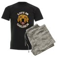 thumbnail image 6 of CafePress - Life Is Golden Men's Dark Pajamas - Men's Dark Loose Fit Cotton Pajama Set, 6 of 7