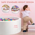 thumbnail image 2 of Piscina de bolas de espuma COZYTRAUM de 90 x 30 cm, redonda y suave para niños pequeños, 2 of 8