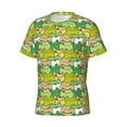 thumbnail image 3 of Rocae Cartoon Frog for Men's Moisture-Wicking Crew Tee - T-Shirt for Sports, Outdoor Activities, and Casual WearLarge, 3 of 9