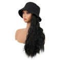 thumbnail image 4 of DOPI Fisherman Cap Hair Wave Curly Hairstyle Adjustable Wig Hat Attached Long Hair, 4 of 7