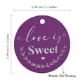thumbnail image 6 of Inkdotpot Silver Foil Paper Hang Tag Love Is Sweet Wedding Favor Tag 50 Piece, 6 of 7