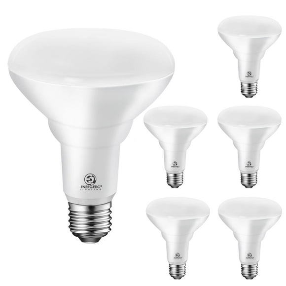 Energetic 6 Pack LED Recessed Light Bulbs BR30, 1100 Lumens, 85W Equivalent, Dimmable, Soft White 2700K, Indoor Flood Lights for Recessed Cans, UL Listed