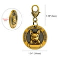 thumbnail image 6 of Didog Personalized Dog Tags 3D French Bulldog Custom Dog Name ID Collar Tag Gold Round, 6 of 6