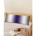 thumbnail image 5 of Gray Purple Body Pillow Cover 20 x 60 Inch Decorative Pillow Cover Modern Gradient Geometric Lumbar Pillowcase Seasonal Rectangle Cushion Case for Couch Sofa Bed Living Room, 5 of 7