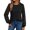 Black, variant on ManxiVoo Sophisticated Long Sleeve Blouse with Delicate Lace Detail Versatile Casual to Business Tops for Women 2025 Essential Wear L Size Black