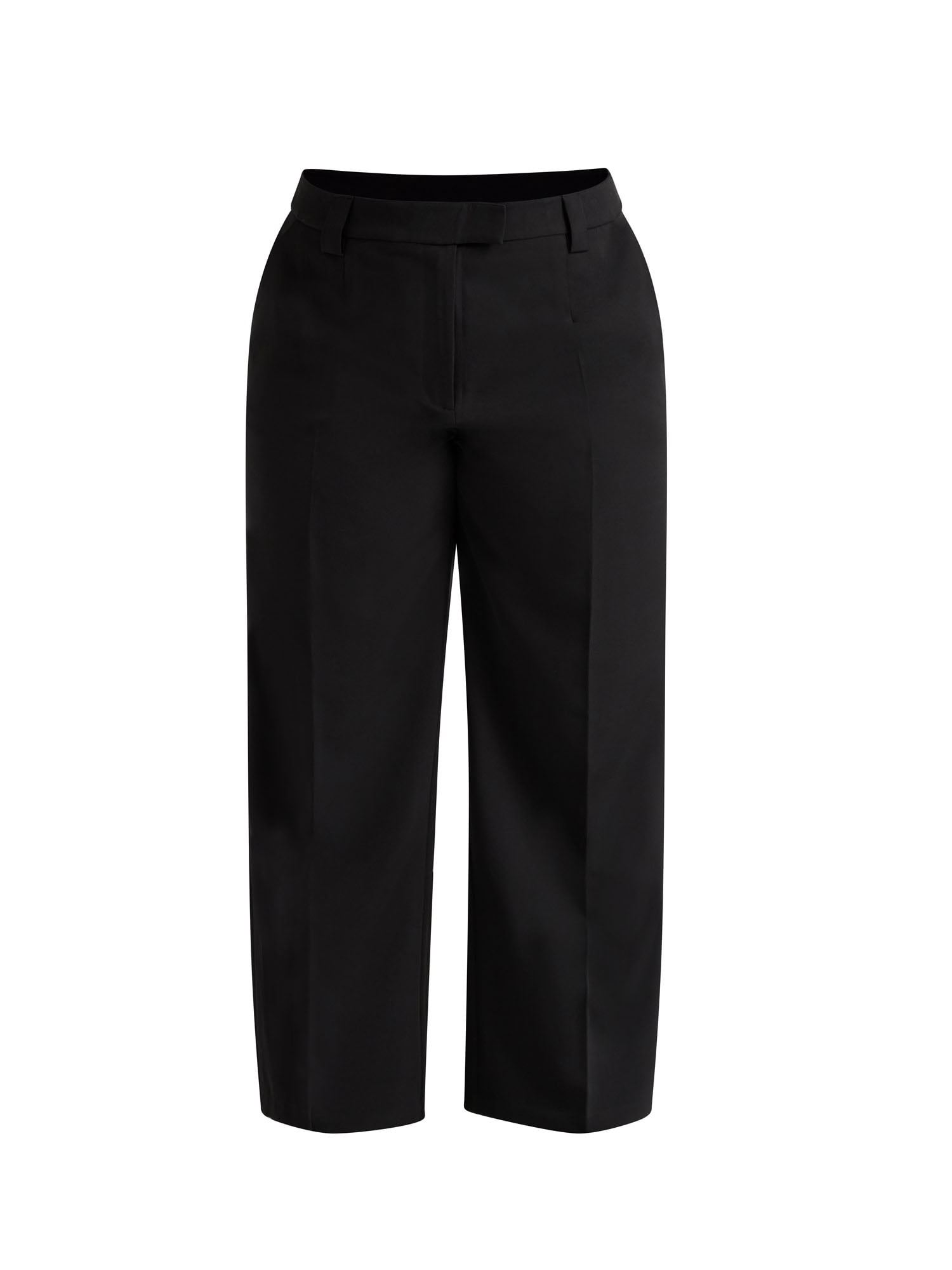 Scoop Women’s and Women's Plus Crepe Wide Leg Trousers, 32", 32.5", and 34" Inseams, Sizes 0-28