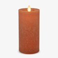 thumbnail image 1 of Vela sin llama Luminara Harvest Pumpkin Sea Glass, 3 x 6.5 pulgadas, 1 of 7