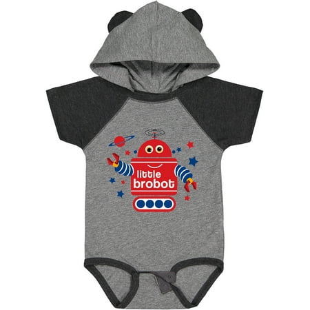 

Inktastic Robot Little Brother Gift Baby Boy Bodysuit