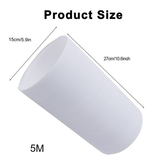 Flexible Air Conditioner Exhaust Hose 150CM/200CM Portable AC Vent Pipe Duct Polypropylene Retractable for Home Cooling System
