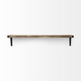 thumbnail image 4 of Mercana Dion I Large Brown Wood Wall Shelve, 4 of 10