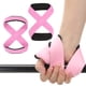 thumbnail image 3 of Correa de levantamiento Uxcell, envolturas para muñecas de levantamiento de pesas, agarres acolchados para entrenamiento de fuerza y fitness, color rosa grande, 3 of 7