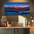 thumbnail image 1 of Exotic Dark Blue Coquina Dawn - Beach Photo Canvas Print, 1 of 3