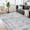 blue, variant on 2x6 Hallway Runner Rug Machine Washable Rug Vintage Rug Floral Retro Rug Foldable Low Pile Rugs Laundry Blue/ 2'×6'