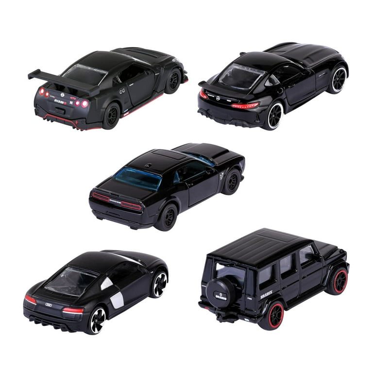 Black Edition (2023) Giftpack 5 Piece Set 1/64 Diecast Model Cars