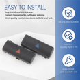 thumbnail image 5 of 2Pcs Car Air Conditioner a / C Temperature Control Panel Switch Button Key Cover for X5 E39 E53 525I, 5 of 5