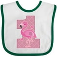 thumbnail image 3 of Inktastic First Birthday Flamingo 1 Year Old Girl Girls Baby Bib, 3 of 4