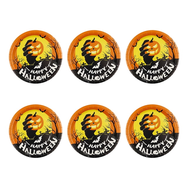Chmadoxn 2024 Halloween New Disposable Paper Tableware disposable tableware