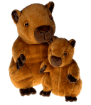 Capybara hand stuffed plush animal 8inch