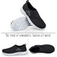 thumbnail image 2 of Leisure sports Velcro elderly shoes with wide and swollen feet for middle-aged and elderly men and women, soft soled walking shoes, 2 of 13