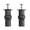 Black, variant on Marbhall 2 Full Set Fix Toilet Seat Fixings Top Fix Blind Hole Fitting Expanding Toilet Cover Bracket Accessories Toilet Seat Hinge Fittings Quick Release Hinges Black