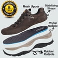 thumbnail image 2 of CC-Los Men Hiking Shoes Breathable Non Slip Work Shoes Outdoor Walking Size 7.5-14, 2 of 6