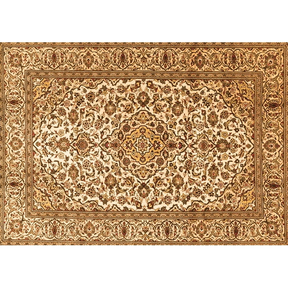 Ahgly Company Indoor Rectangle Persian Orange Traditional Area Rugs, 2' x 5'