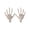 A, variant on Realistic Plastic Skeleton Hand Decor Witch Claw and Undead Ghost Hands for Halloween Wreath Making Spook House Party Supplies Creative Props