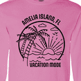 thumbnail image 4 of Inktastic Summer Vacation Mode Amelia Island Florida Long Sleeve T-Shirt, 4 of 5