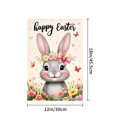 thumbnail image 4 of Happy Easter Bunny With Flower Crown Garden Flag For Home Outdoor Garden Yard Decor 12x18 Inch, 4 of 5