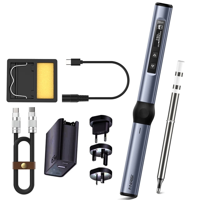 Kit de Soldador Eléctrico Riwesomey Duradero y de Larga Duración Portátil Azul con BC2 Type2 NO2