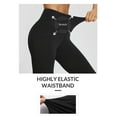 thumbnail image 5 of BALEAF 7/8 Workout Leggings with Pockets for Women Yoga Pants Tummy Control High Waisted Plus Size Petite Soft Strentch Gym Athletic Running Black 2XL, 5 of 7