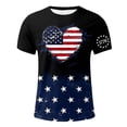 thumbnail image 4 of NIEWTR Men's Big and Tall T Shirts 250 Years American Shirt for Men American Flag T Shirt 4th of July Shirts 250 Years Birthday Tees Tops(Black,L), 4 of 5