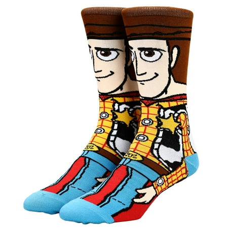 

Disney Pixar Toy Story Movie Woody Animigos 360 Character Collectible Crew Socks