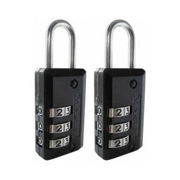 646T 2-Pack 13/16-In. Wide Combination Set-Your-Own Luggage Lock - Quantity 4