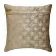 thumbnail image 3 of Decorative Taupe 18"x18" (45x45 cm) Pillow Covers, Velvet Crystals, Beaded Embroidery Throw Pillows For Sofa, Geometric Pattern Modern Style - Aviva, 3 of 3