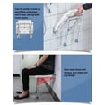 thumbnail image 4 of Chaise de Douche Murale, Banc de Bain Pliable Mural Structure Stable pour Salle de Bain à la Maison, 4 of 7