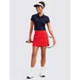 thumbnail image 3 of Falda CRZ YOGA Deportiva de Cintura Alta para Tenis y Golf Roja Talla L, 3 of 4